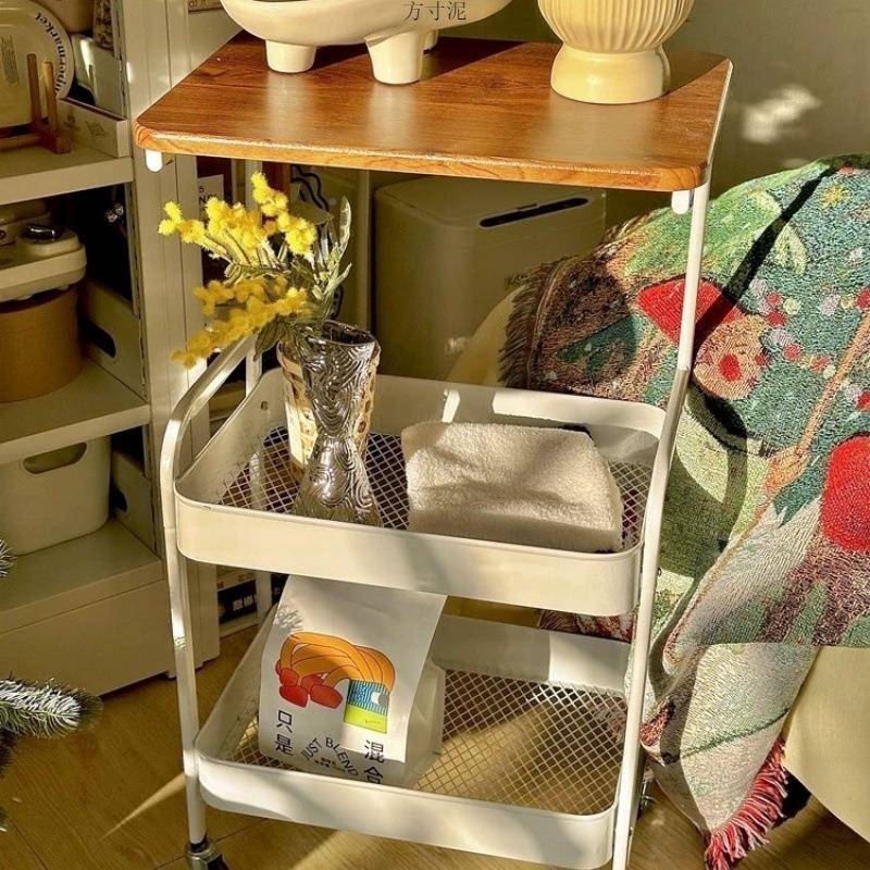 小推车移动置物架边房卫见详情生间浴室卧室零几多层婴厨儿食收纳