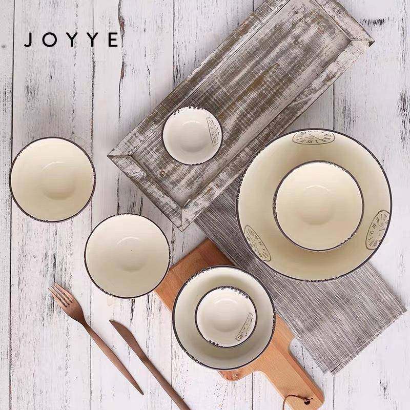 米JOYYE装饭碗陶瓷碗大汤碗套6T14008英寸果面碗甜品碗家用水沙拉,餐饮具,碗,淘宝优惠券,粉丝福利购,淘宝优惠卷