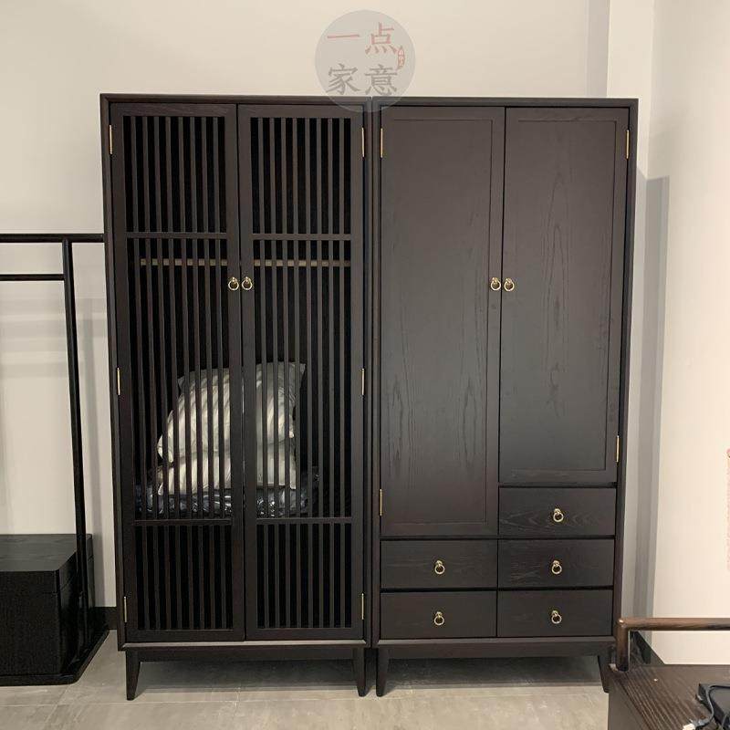 现拉代橱式美961学衣宋柜实木推门简约家用卧室衣禅意酒店民宿家,住宅家具,独立衣柜,淘宝优惠券,粉丝福利购,淘宝优惠卷