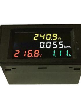 D69-晶2D69-2049049清彩色液有功率高电量表数字数显交流电压功表