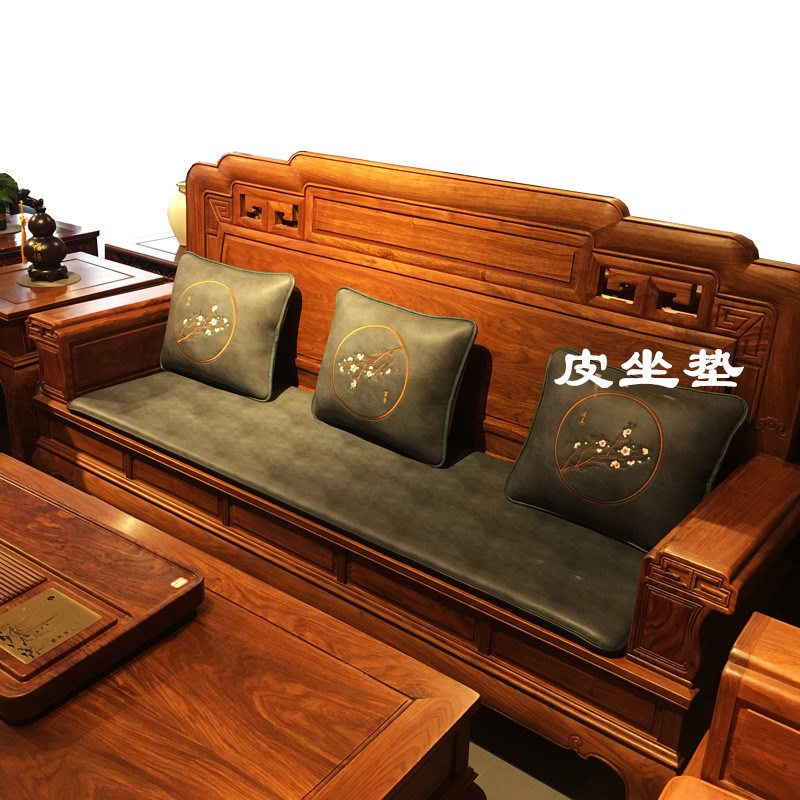 新中式红木沙发坐垫防滑太师圈椅海绵垫子靠背定制