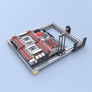 支持ITX迷你主板 电脑机箱 支持双路 X79 水冷 铝合金 X99 开放式