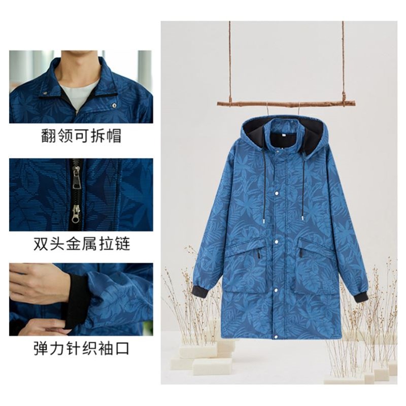 新款冬季加绒加厚罩衣成人女围裙外穿防水干活男士工作服护衣大褂