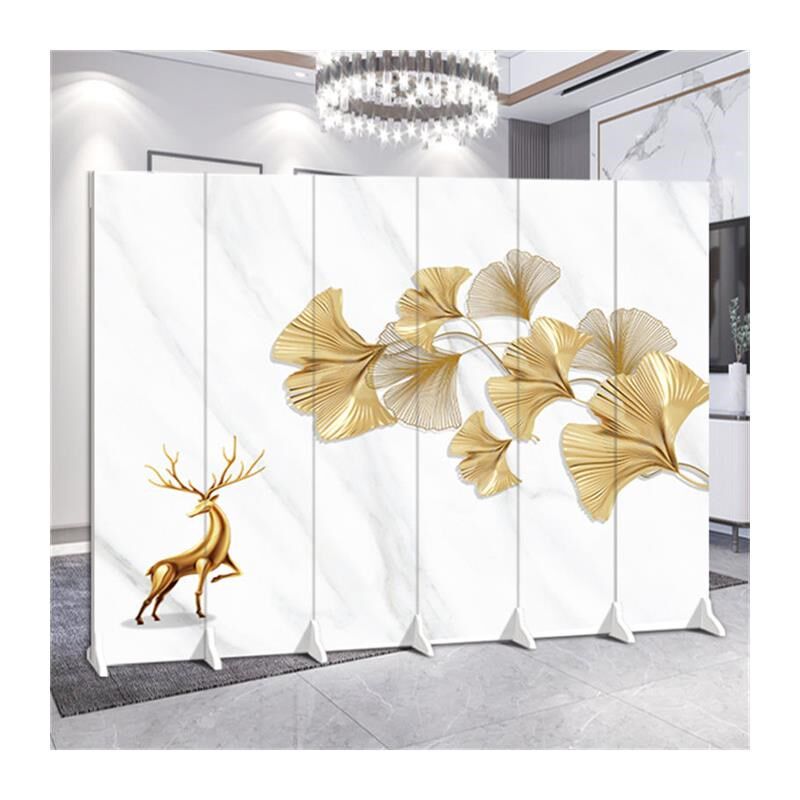 现代屏风隔断客厅简约折叠移动遮挡装饰墙双面定制办公室田园风