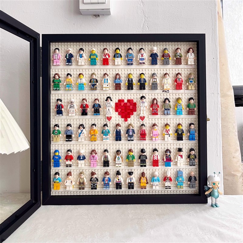 婚礼签到人仔结婚DIY纪念品摆件新郎新娘放相框拼装小人积木