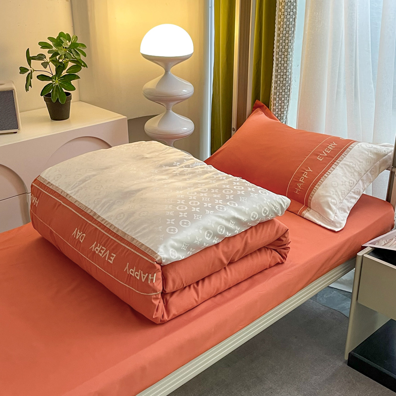 新款学生宿舍f上下铺四季水洗棉绣花提花三件套床单被套被罩六件