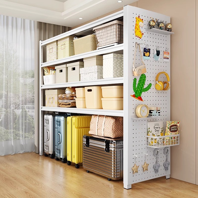 家用货架多层置物架落地阳台杂物快递收纳架储藏间超市货物展示架