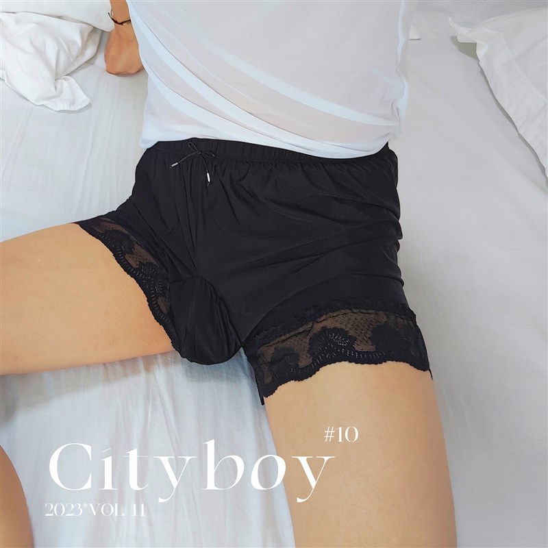 男士宽松丝滑居家阿罗裤大码200斤蕾丝花边睡裤松紧囊袋四角内裤