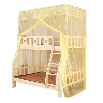 上下床蚊帐子母床上下铺1.5米一体式1.2米儿童床双层高低床含支架