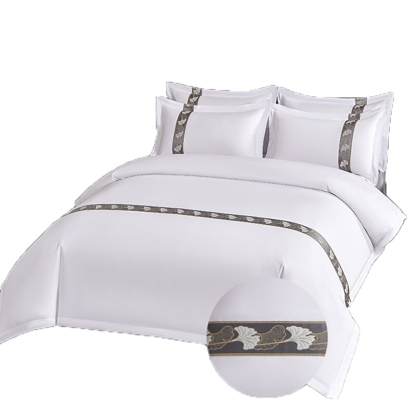 酒店被子一整套八件套纯白色床单被套四件套宾馆民宿布草床上用品