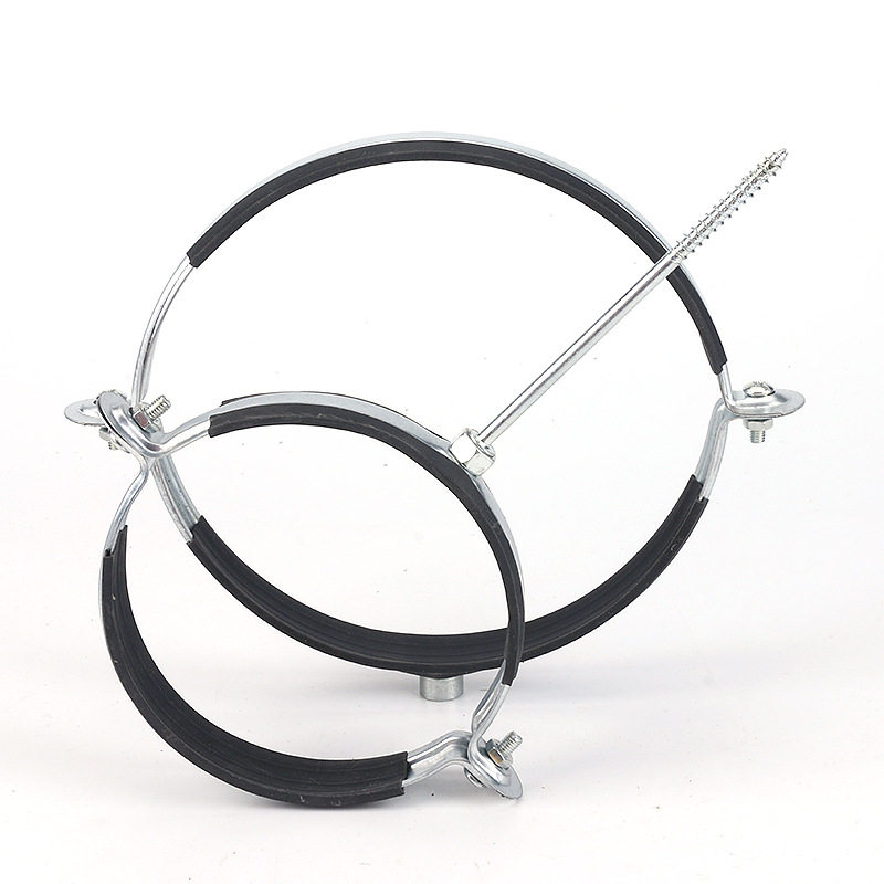 PPR管卡水管固定夹橡皮吊卡20/25/32/40/63/75镀锌铁管卡胶皮管卡