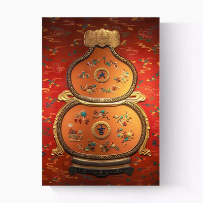 法式客厅装饰画福禄饭厅挂画书房肌理感壁画办公室高级实木漆画