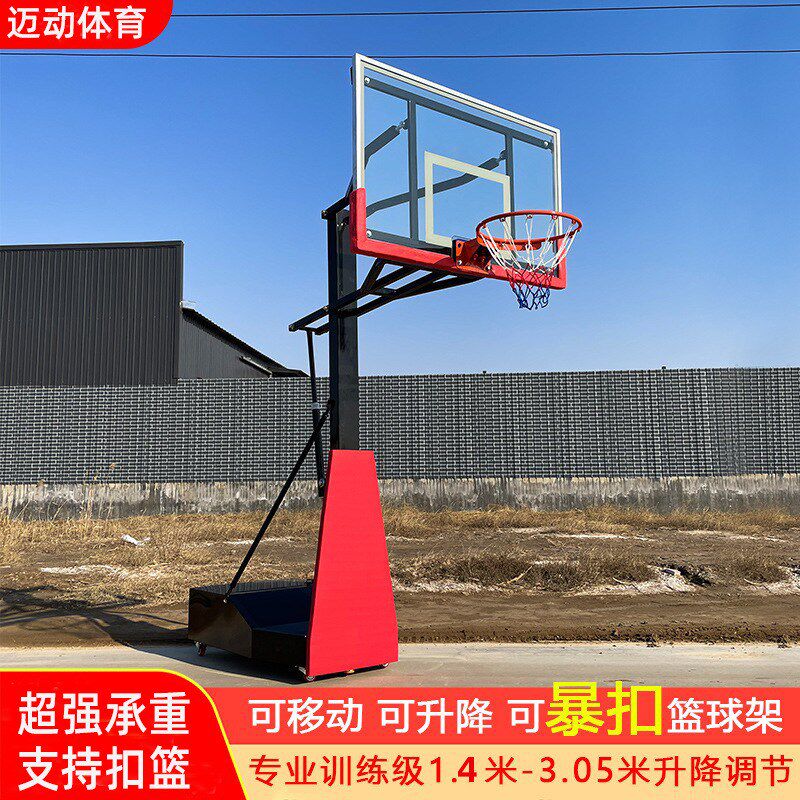 成人篮球架标准扣篮家用儿童室内可升降篮球框移动投篮架训练户外