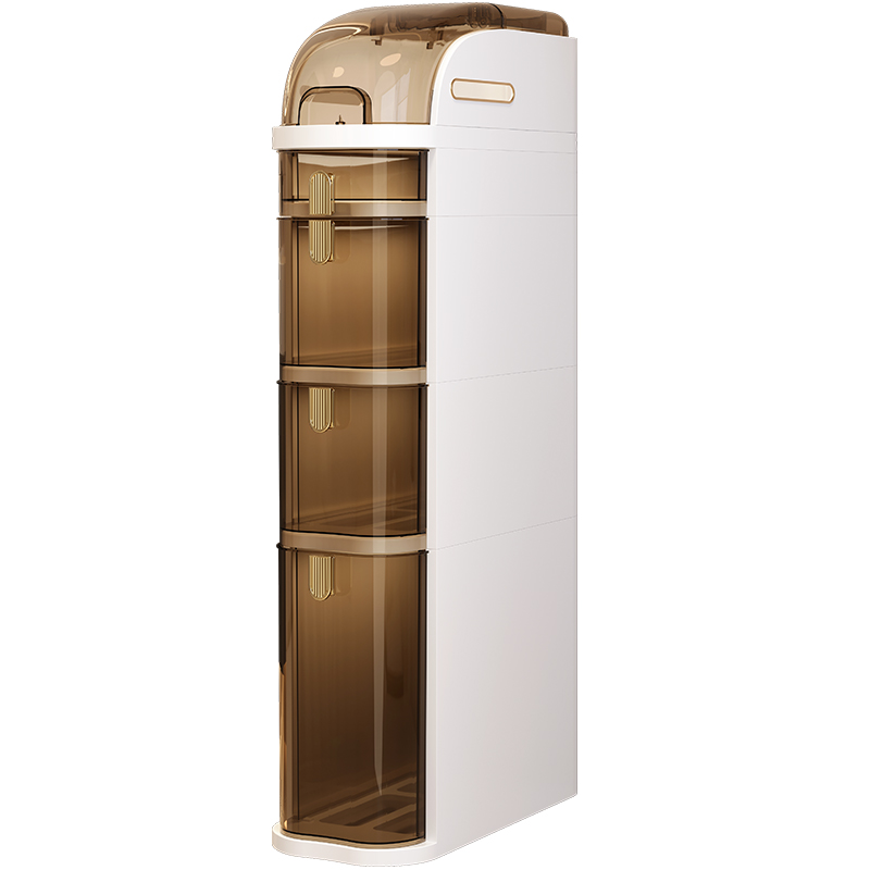 夹缝抽屉收纳盒柜极窄化妆室多层抽屉式窄缝置物架防水边柜储物柜