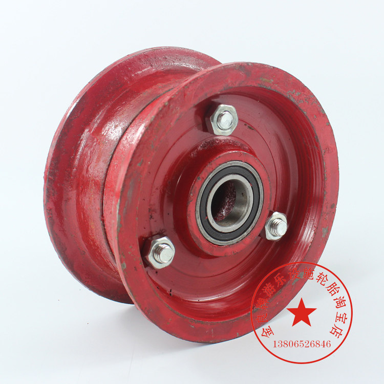 3.50-5加厚钢圈  轮辐 350-5轮毂 12寸充气轮配件 铸铁 生铁钢圈