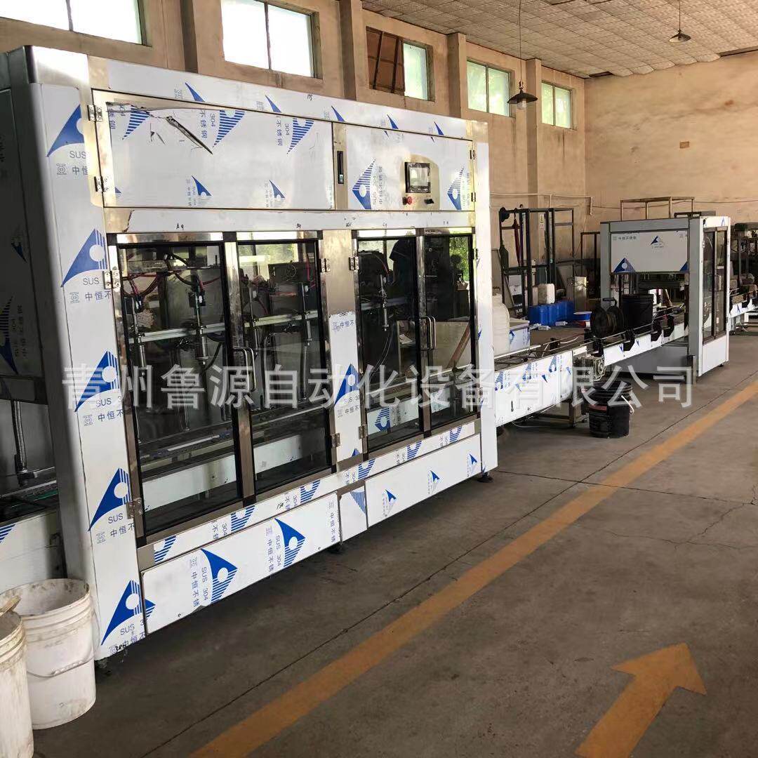 青州冲施肥桶装灌装机 流量直线式自动灌装机 尿素液灌装机