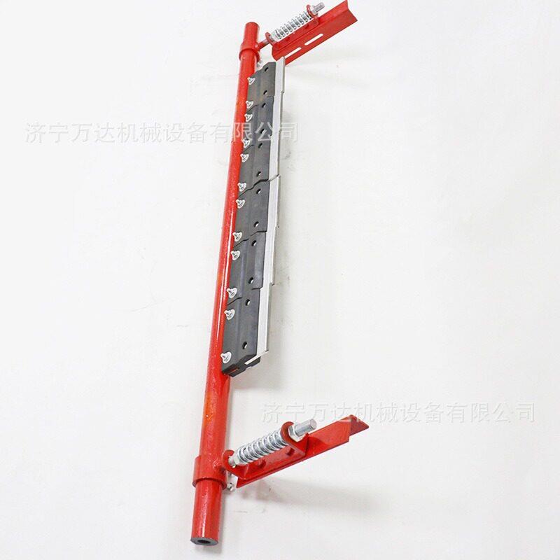 可定做皮带清扫器H型钨钢清扫器输送机用头道二道硬质合金清扫器