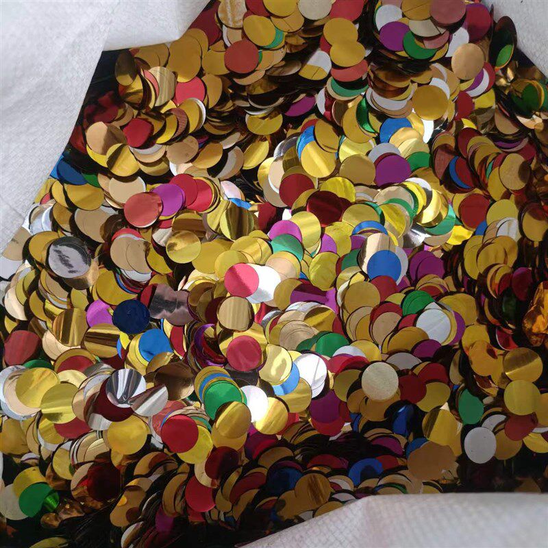 透明气球圆形 亮片1.5cm波波球填充物彩色婚礼抛洒纸片量大从优