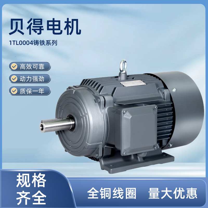 茵梦达贝得电机1TL0004铸铁系列二级能效低压三相异步电动机