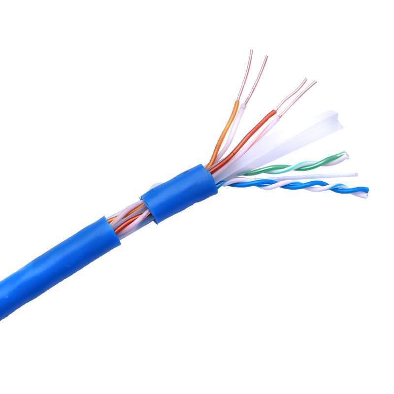 A600蓝色 厂家  超6类网线 非屏蔽 UTP6E 双绞线 POE 足300m