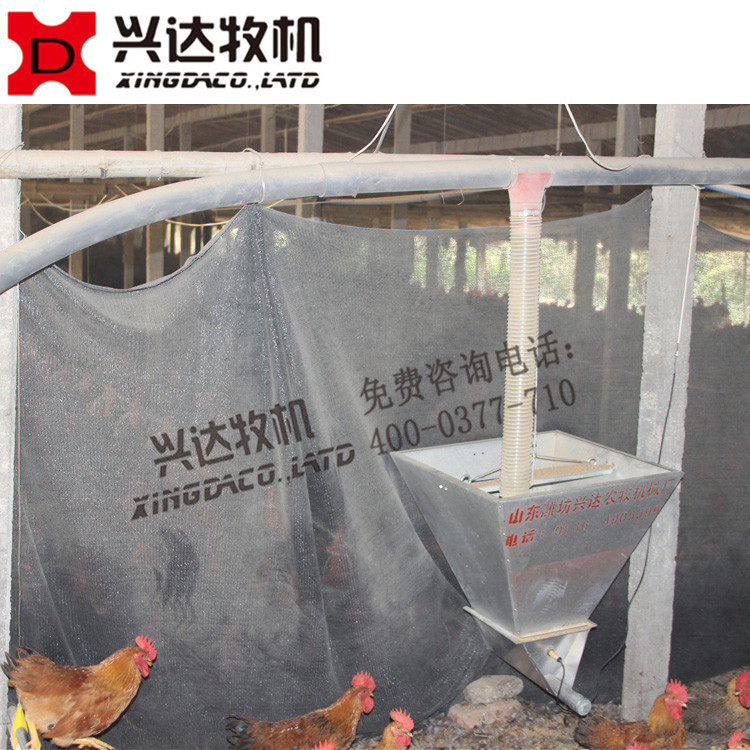 肉鸡自动上料线肉鸡养殖料线主输送料线兴达牧机厂家直销