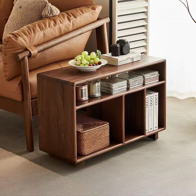 北美黑胡桃c木角几北欧简约实木沙发边柜家用小户型客厅边几