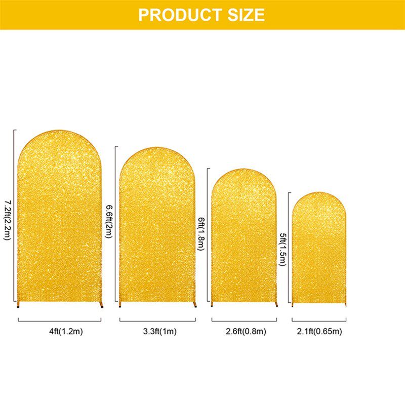 婚礼拱门背景布装饰拍照背景布氨纶半圆形背景支架布罩派对背景布