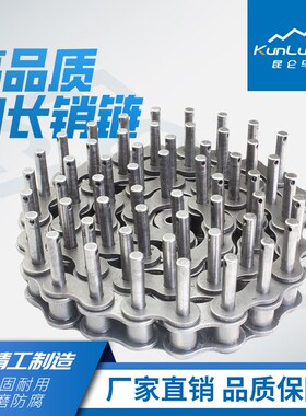 08B带加长销链条 4分传动销加长滚子链条 工业非标自动化设备配件