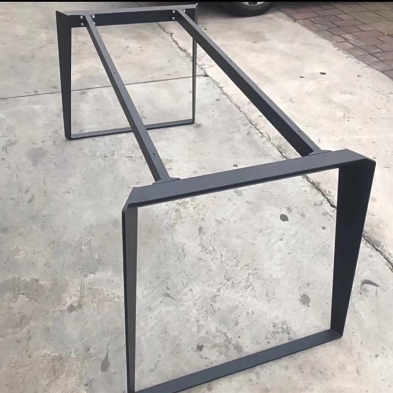 意式岩板餐桌腿j支架办公桌腿实木书桌支撑架大理石餐台桌脚桌子