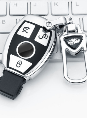 奔驰C200L/GLC260L/GLA/GLE320/CLA高档全包防刮男女钥匙套壳扣