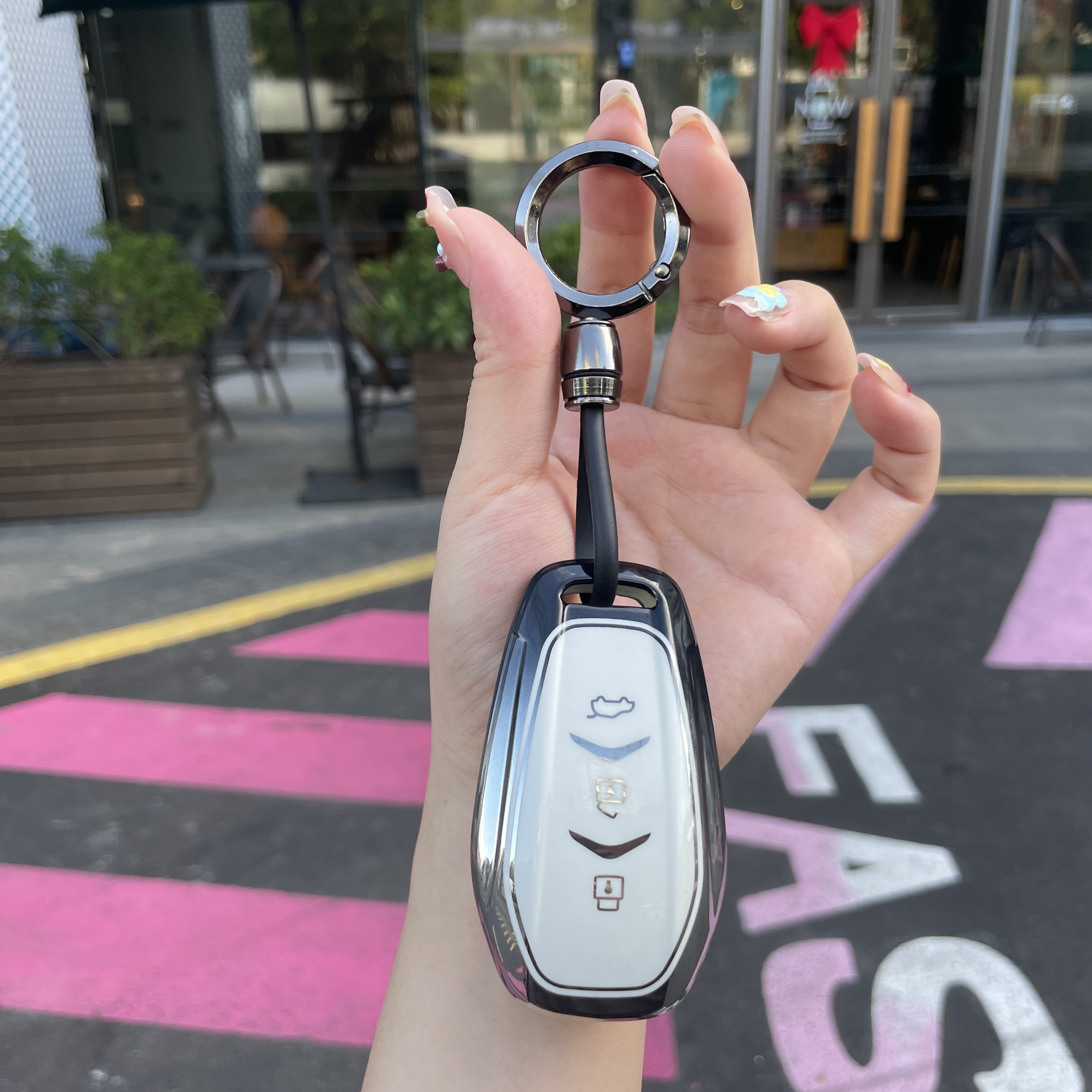 全新2025款蓝电E5 PLUS钥匙包套165km长续航版120KM高档车钥匙扣