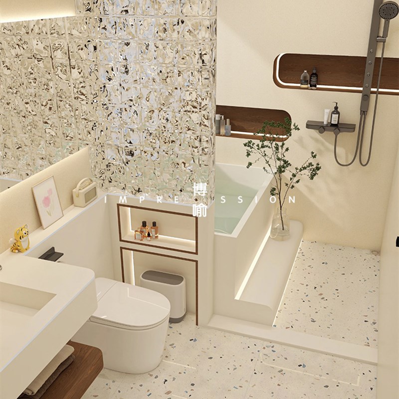 水磨石瓷砖地砖600x1200通体网红防滑哑光奶油工装店铺餐厅卫生间