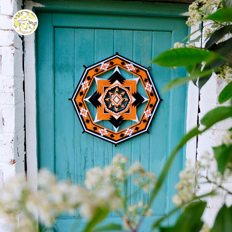 桔丨绕线曼达拉 手工编织diy材料包 室内房间挂饰壁挂装饰品 包邮