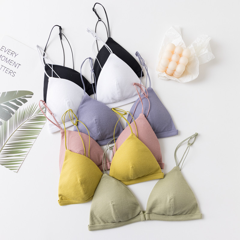 内衣女无钢圈超薄款前扣小胸文胸三角杯美背细肩带胸罩网红爆款,女士内衣/男士内衣/家居服,文胸,淘宝优惠券,粉丝福利购,淘宝优惠卷