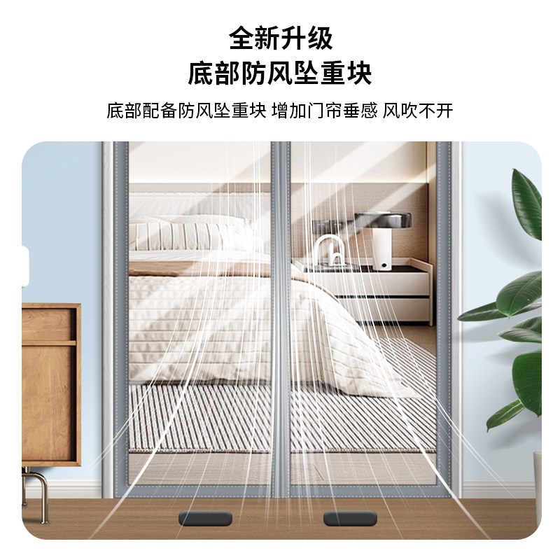防走冷气空调门帘2025新款挡风隔断窗免打孔透明隔热厨房油烟