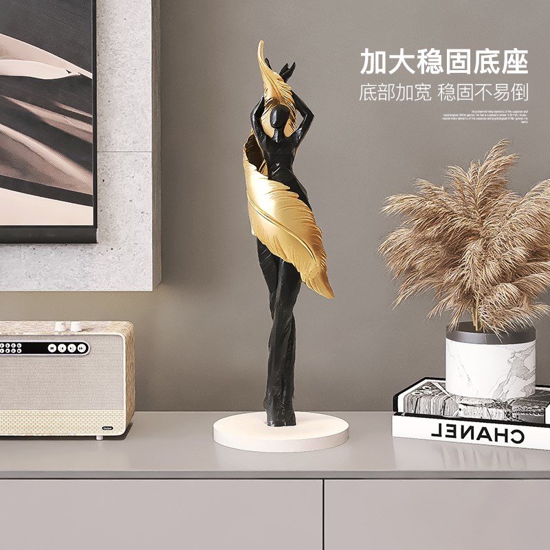 抽象人物艺术摆件客厅玄关工艺品雕塑卧室小夜灯极简小众装饰品