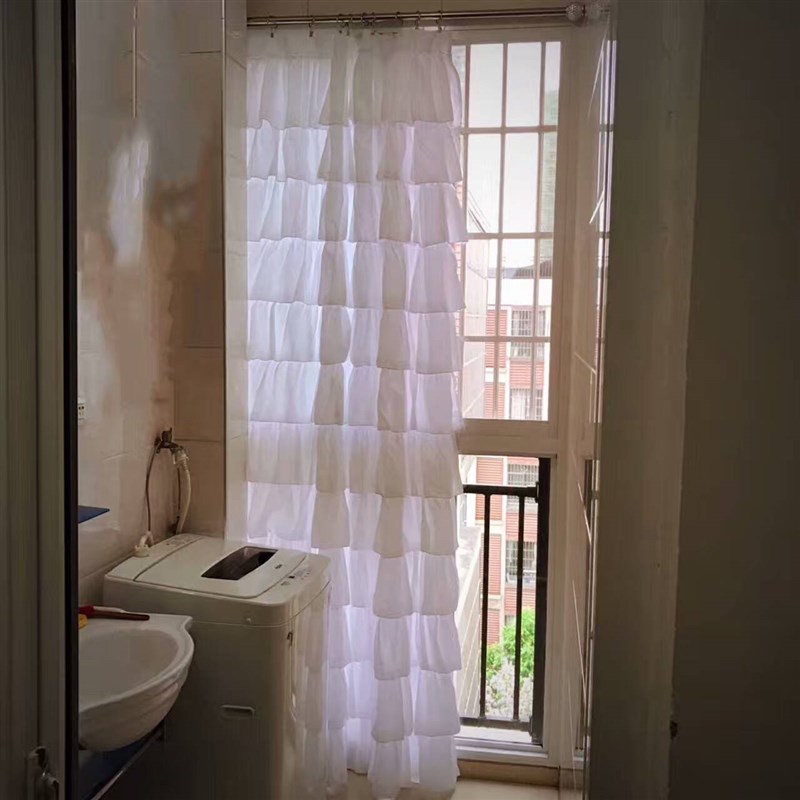 欧式荷叶边 飞边厚面料窗帘 公主房间帘 卧室窗帘 可订做