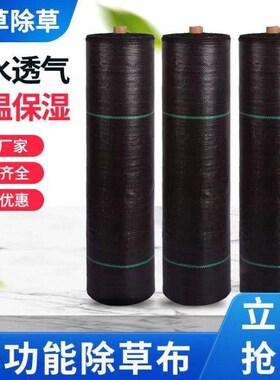 防草布除草布果园加厚抗老化园艺地布盖草L黑色大鹏透气保湿农用