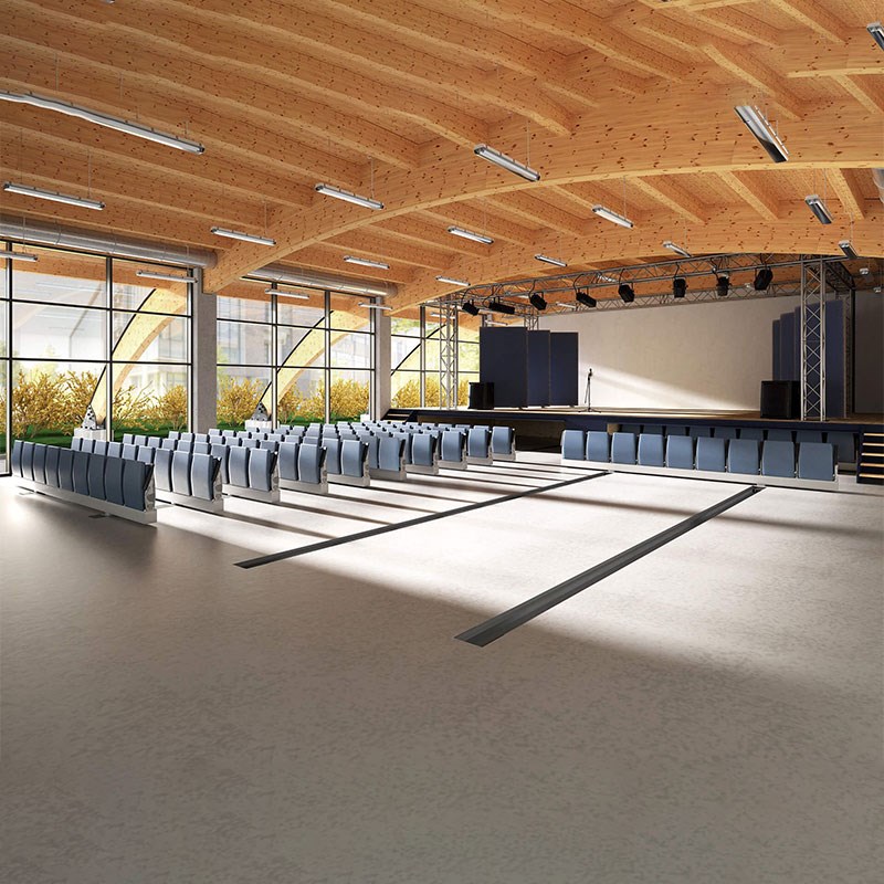 剧场伸缩看台座椅剧院椅礼堂椅连排椅电动滑轨隐藏机构报告厅