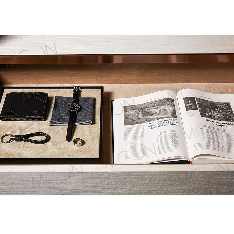 moon慕空间样板房间衣帽间装饰品摆件道具软装家居男士抽屉黑灰系