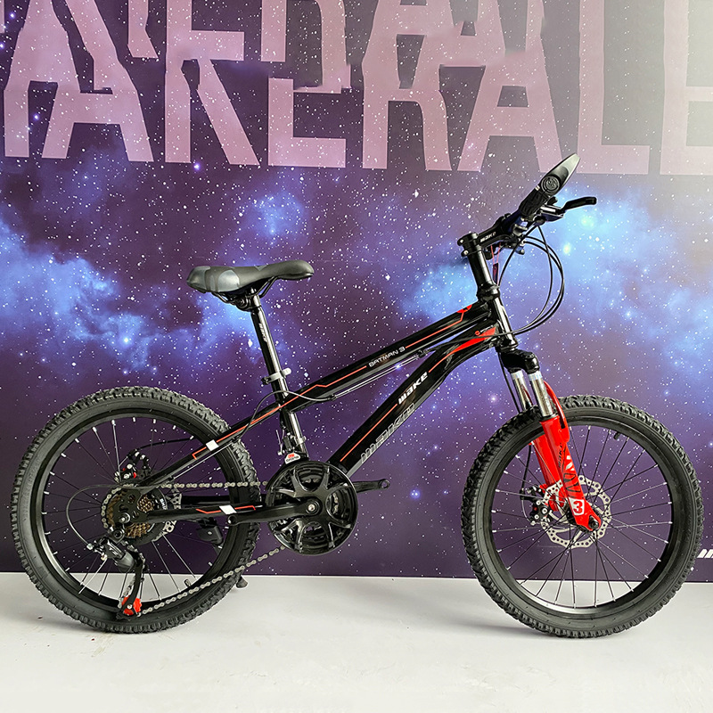 自行车山地车20寸双碟刹减震2D1速车男女中小学生脚踏单车