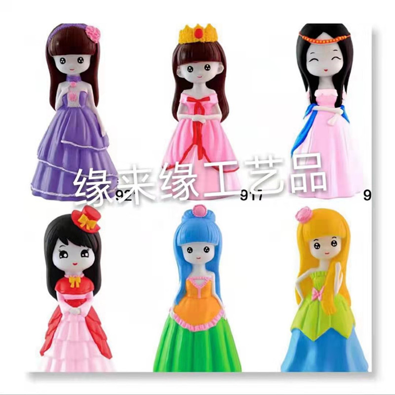 石膏娃娃涂色白胚彩绘娃娃存钱罐摆摊石膏像儿童益智diy玩具