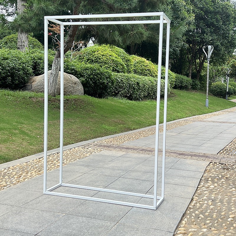 婚庆道具指示牌活动方形展架方形拱门铁艺架子迎宾牌铁架黑色方框