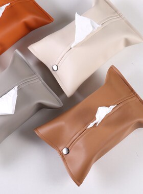 车载纸巾盒挂式高级感超纤皮扶手箱椅背纸巾袋P汽车腰靠车用抽纸