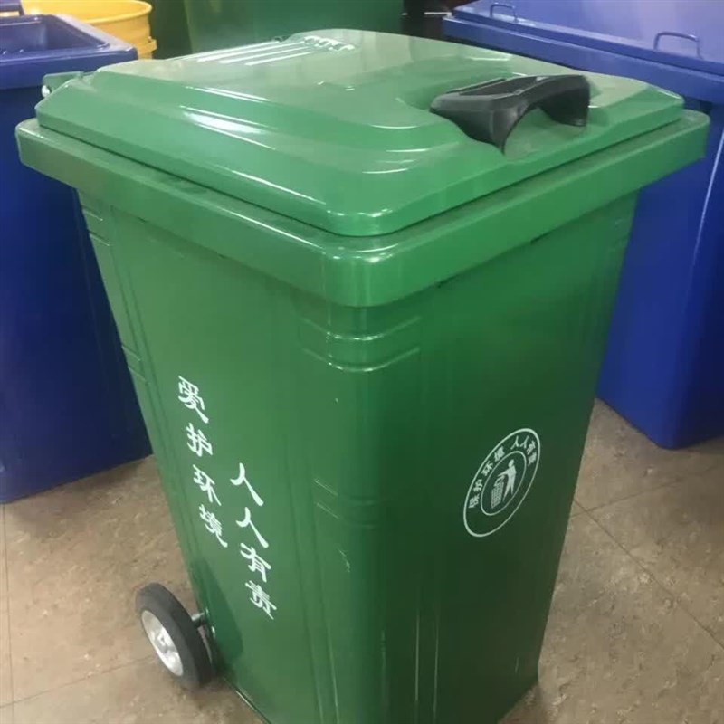 现货供应240升镀锌板 铁桶可挂车桶 大型垃圾桶