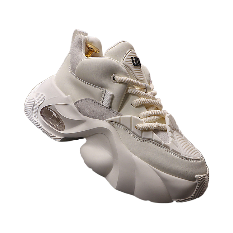 老爹鞋男款秋冬季新款增高鞋厚底白色保暖男鞋子时尚休闲运动鞋男