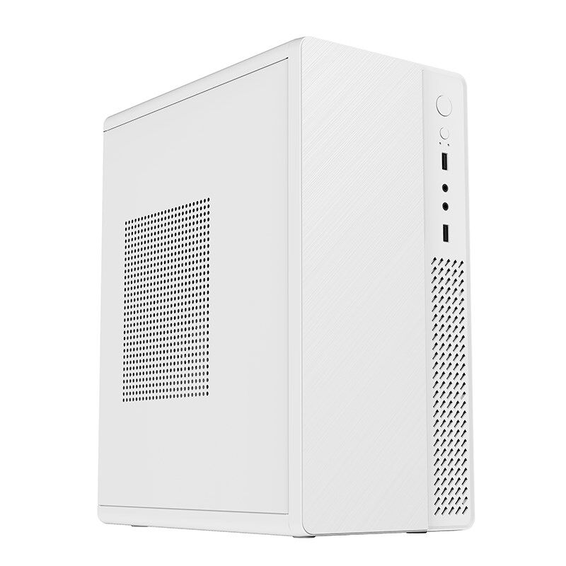 商务办公台式机电脑主机箱MATX桌面迷你小机箱USB2.0带手提机箱