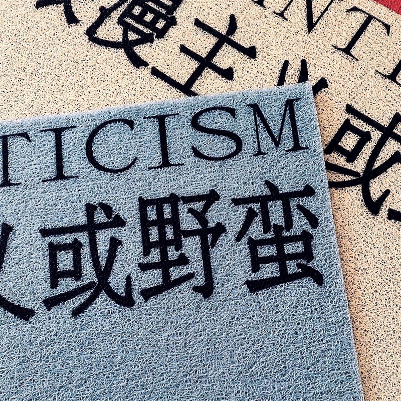 浪漫主义或野蛮 多色丝圈地垫地毯入户进门 公社计划经济部