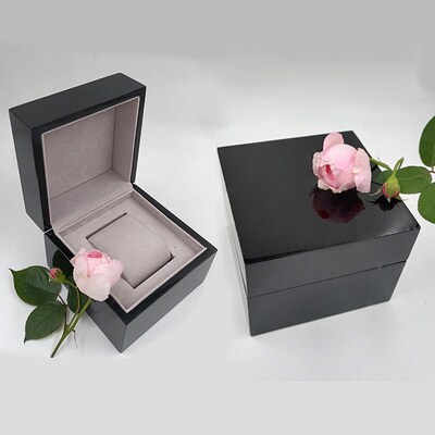 烤漆木质包装手表盒单只高档木盒礼品H盒手表盒子男女士腕表收纳