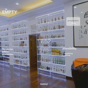 亚克力板透明玻璃展示柜服装 包展示架定制酒柜模型收纳陈列架 店鞋